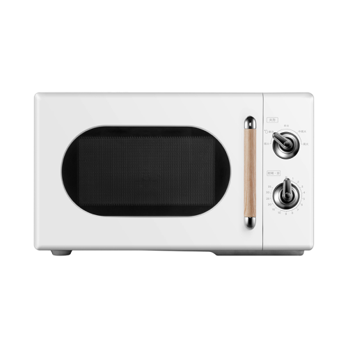 Midea/美的復(fù)古旋鈕雙控微波爐360°轉(zhuǎn)盤式加熱20升旋鈕雙控PM2004白色