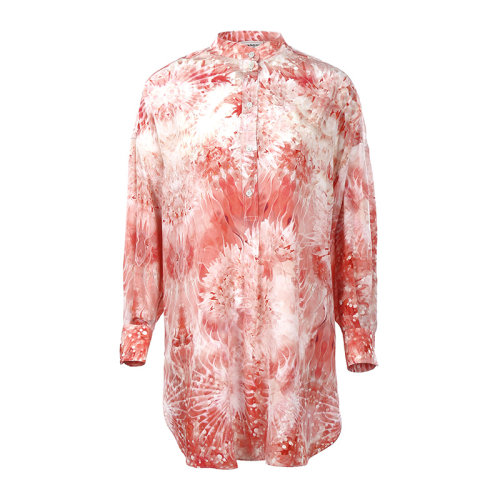 Alexander McQueen/亞歷山大麥昆22春夏薄款寬松桑蠶絲女士連衣裙685445QCAE0