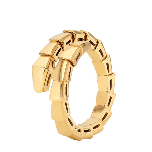 BVLGARI/寶格麗 22新款SERPENTI Viper系列 18K金黃金幾何風(fēng)格戒指指環(huán)358643