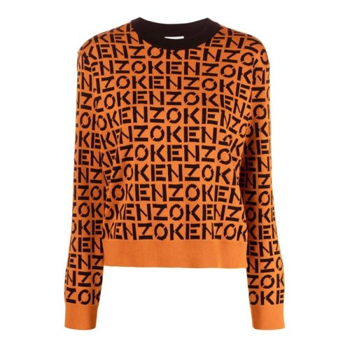  KENZO/高田賢三 女士橘黃色棉質(zhì)針織衫/毛衣 FB62PU6363SC 16 PLFSX
