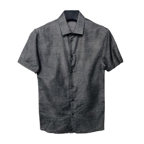 Emporio Armani/安普里奧阿瑪尼  灰色男士短袖襯衫