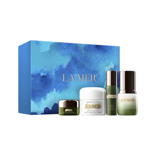 La Mer海藍(lán)之謎 限量版護(hù)膚套裝4件套 精華露5ml+眼霜5ml+精華面霜15ml+精粹乳15ml