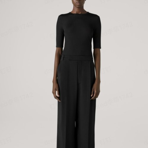 【21春夏新款】St. John/盛薔五分袖針織女士短袖T恤K9130F1