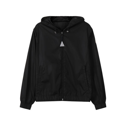 Moncler/蒙克萊【22春夏新款】女士Cecile寬松版薄款連帽夾克上衣外套氈藝徽標(biāo) 1A00114 54155