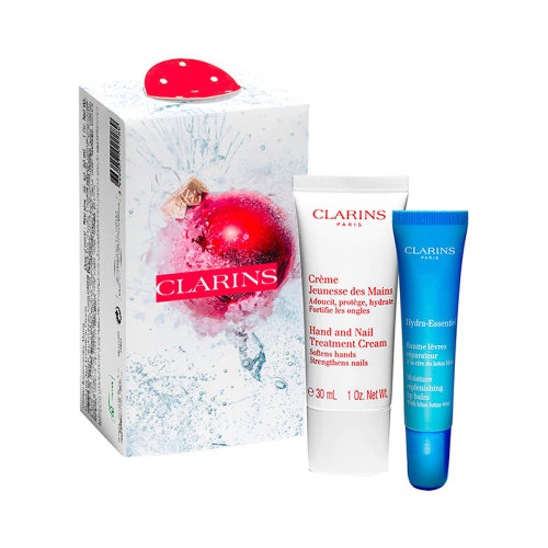 CLARINS/嬌韻詩2021圣誕限量套裝2件套 護唇霜15ml+護手霜30ml