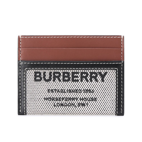 BURBERRY/博柏利【22春夏新款】女款織物配皮卡包卡夾 80395471