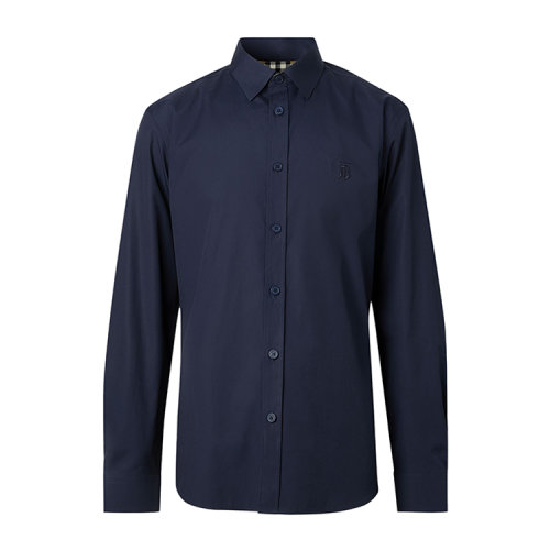 BURBERRY/博柏利 修身剪裁專屬標(biāo)識(shí)圖案男士長袖襯衫 8032306 1