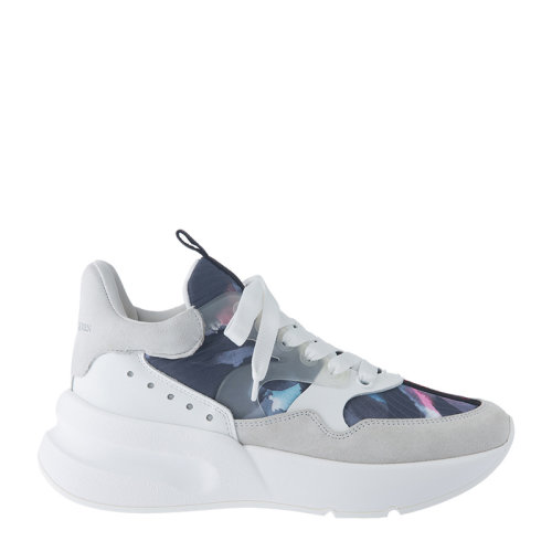 AlexanderMcQueen/亞歷山大麥昆男士多色拼接時(shí)尚迷彩厚底休閑鞋運(yùn)動(dòng)鞋男鞋610819-WHXL2-9169
