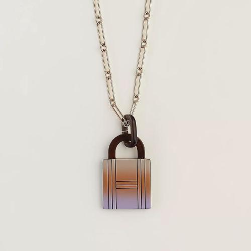  HERMES愛(ài)馬仕 22年秋冬 女士 吊墜 Pendentif Fusion Amulette Padlock， grand modele H057120