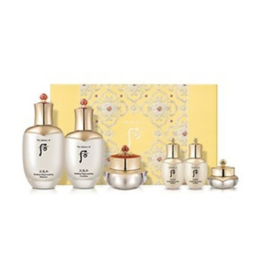 Whoo/后天氣丹花獻(xiàn)3件禮品套裝（花獻(xiàn)滋養(yǎng)液 150ml, 后天氣丹 花獻(xiàn)滋養(yǎng)乳 110ml, 后天氣丹 花獻(xiàn)面霜 25ml）新疆不發(fā)貨