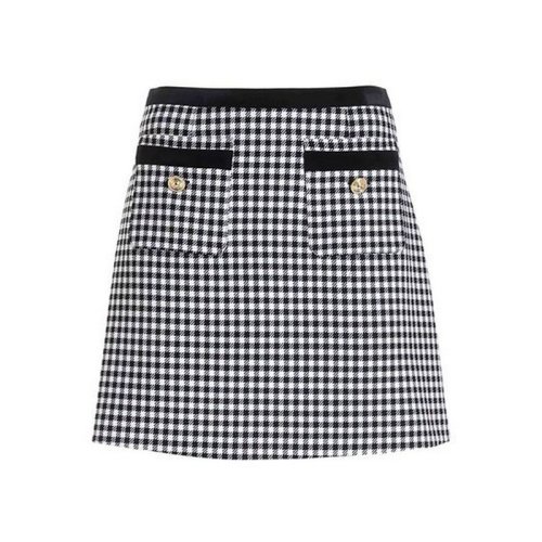  VERSACE JEANS COUTURE 女士白色棉質(zhì)半裙裙子 71HAE810 N0026 003 PLFSX