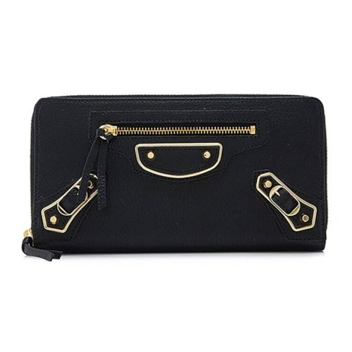 Balenciaga/巴黎世家 classic系列 女士羊皮長款拉鏈錢包錢夾