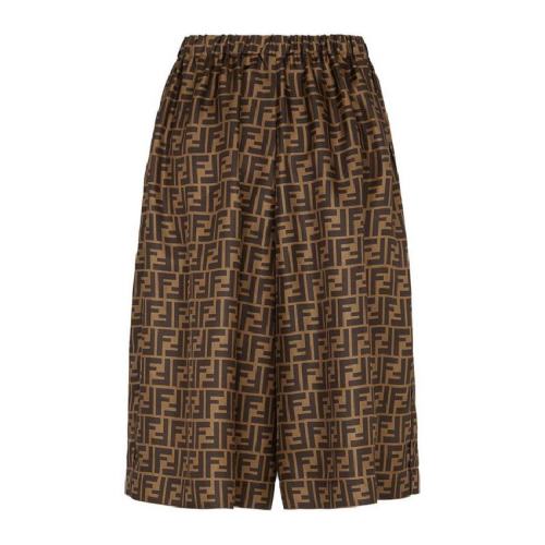  FENDI/芬迪 女士黑色真絲短褲 FR6299 A8G3 F1440 PLFSX