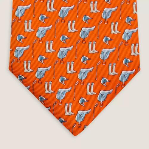  HERMES愛馬仕 22年秋冬 男士 領(lǐng)帶 Cravate Tenue de Jockey H606283T 11