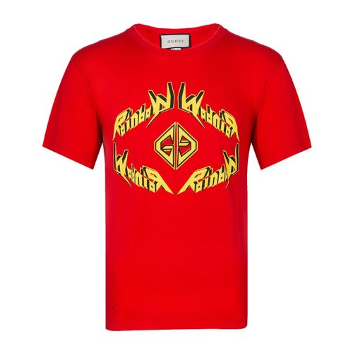 GUCCI/古馳  男裝 服飾 棉質(zhì)時尚休閑圓領(lǐng)半袖 男士短袖T恤