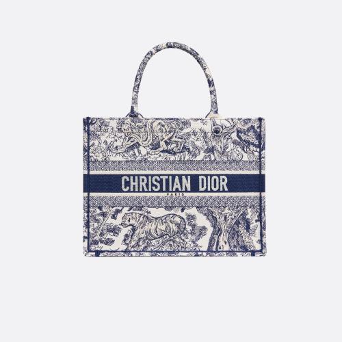  DIOR迪奧 22年秋冬 女士 手提包 小號(hào)-book-tote-手袋-藍(lán)色茹伊印花刺繡 M1296ZTDT_M808 預(yù)定商品1-3周發(fā)貨