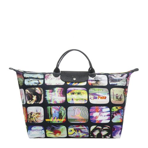 Longchamp/瓏驤 經典折疊尼龍/皮手提包旅行袋女士手提包 1624421A09