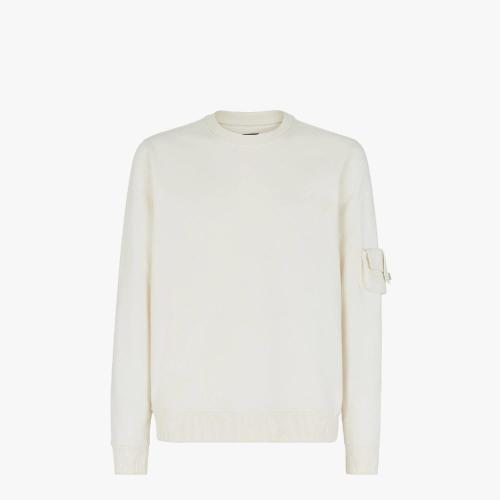  FENDI芬迪 22年秋冬 男士 衛(wèi)衣 白色針織運動衫 FY1182AM7BF1J7C