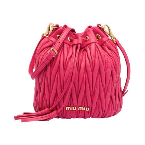  Miu Miu/繆繆 女士黑色羊皮單肩包 5BE014-N88-F0002 PLSX