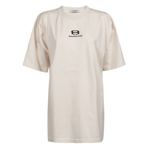  Balenciaga/巴黎世家 女士白色棉質(zhì)短袖T恤 641655 TLVF9 9054 PLFSX