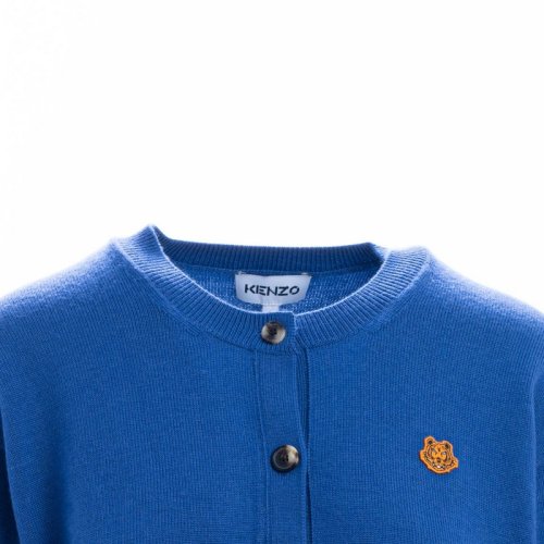  KENZO/高田賢三 女士藍(lán)色羊毛混紡針織衫/毛衣 FB62CA6353TA 72 PLFSX