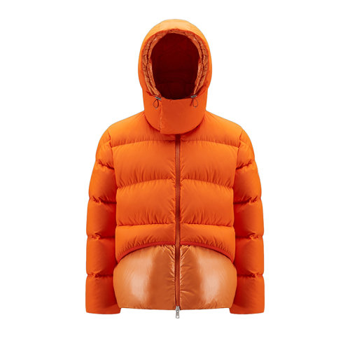 Moncler/蒙克萊 22年秋冬新款 Achill系列 男士亮橙色輕質(zhì)棉質(zhì)混紡短款羽絨夾克H20921A00031M2012P33