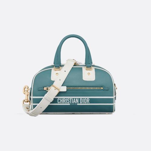  DIOR迪奧 22年秋冬 女士 單肩包 小號 Dior Vibe Bowling 拉鏈手袋 M6209OOBR_M962