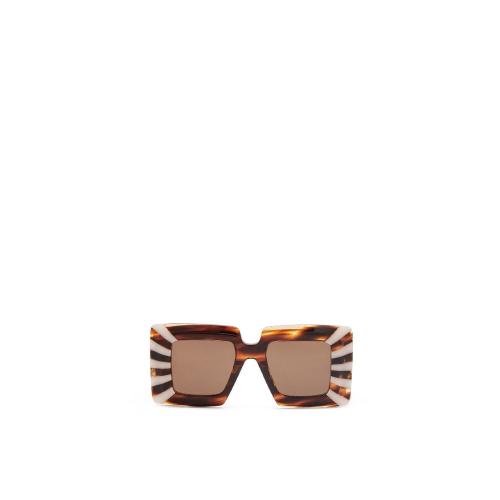  LOEWE羅意威 22年秋冬 女士 太陽眼鏡 Oversized square sunglasses in acetate G736270X04-40