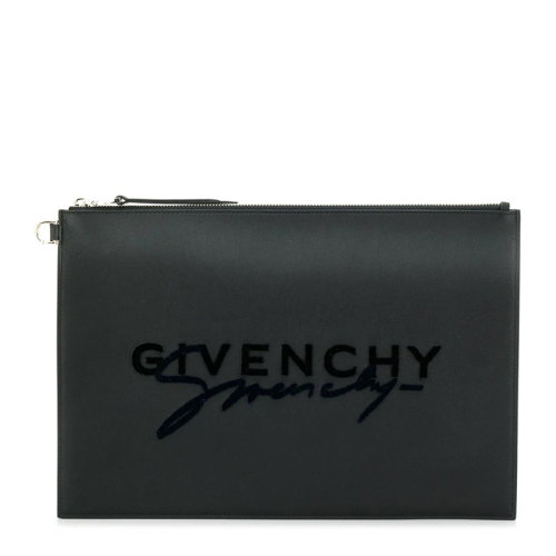 Givenchy/紀(jì)梵希   中性牛皮logo印花時(shí)尚手拿包