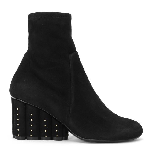 Salvatore Ferragamo/菲拉格慕 黑色 女士粗跟裸靴 693681-01N448-GALLIO-7A7MED