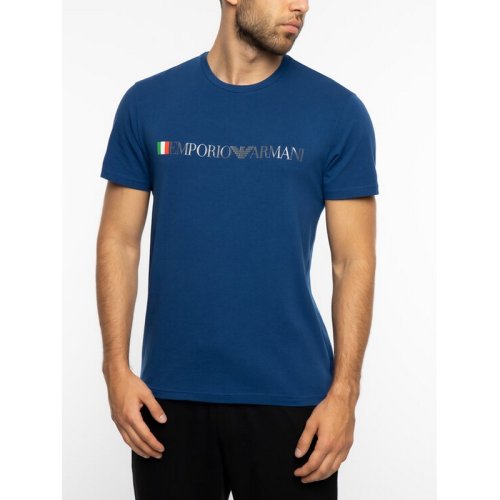  Emporio Armani/安普里奧阿瑪尼 男士深藍色棉質(zhì)短袖T恤 110853-9 P510 0135 PLFSX