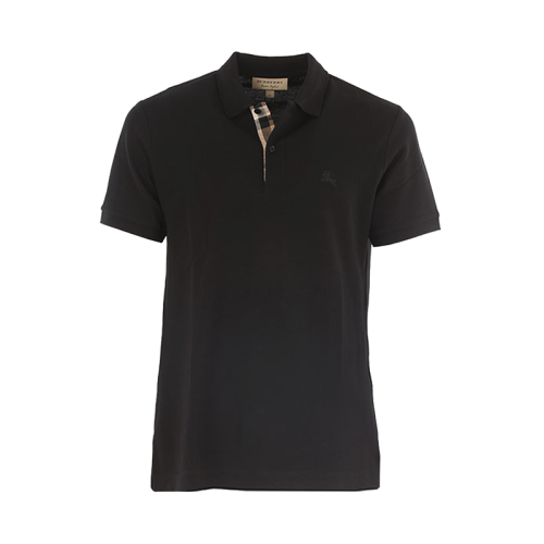 BURBERRY/博柏利  巴寶莉男裝男士黑色棉質(zhì)時(shí)尚簡約短POLO  80045811
