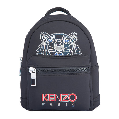 KENZO/高田賢三 男士黑色虎頭圖案時(shí)尚休閑雙肩包背包男包 FA55SF301F22-99