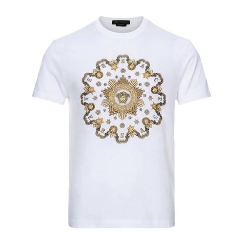  VERSACE/范思哲 男士印花棉質(zhì)短袖T恤 A85165-A228806-A2088 PLFSX