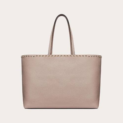  VALENTINO華倫天奴 22年秋冬 女士 手提包 Cabas Rockstud en veau graine 1W2B0B70VSFP45