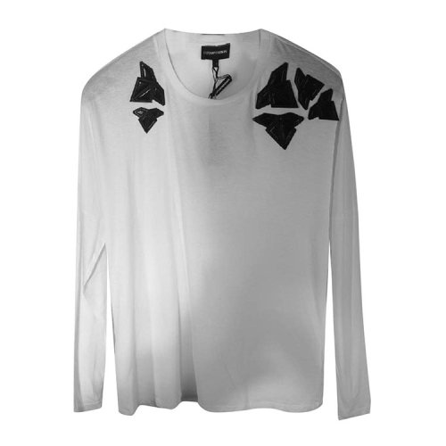 Emporio Armani/安普里奧阿瑪尼 白色男士長袖T恤