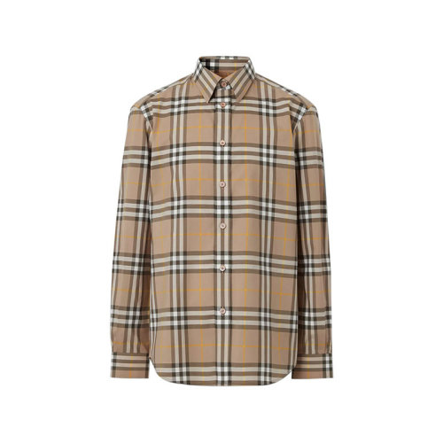 BURBERRY/博柏利 【22秋冬新款】 男款棉質(zhì)長袖休閑襯衫 80554921