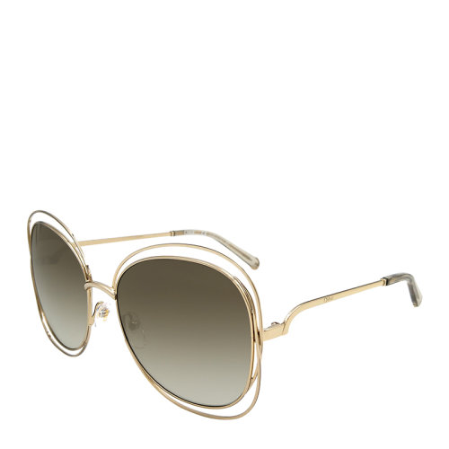 CHLOE/克洛伊 蔻依 鏤空 蝶形 鏡框 漸變鏡片 太陽鏡 金屬 大框 墨鏡 眼鏡 CE119S 60mm CHLOE 克洛伊