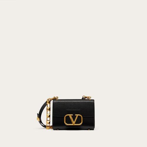  VALENTINO華倫天奴 22年秋冬 女士 單肩包 Sac porte epaule Stud Sign en veau graine 2W2B0J