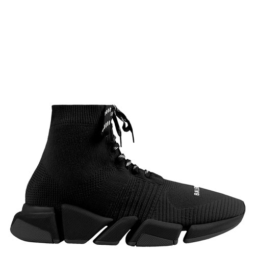 Balenciaga/巴黎世家  Speed 2.0系列 男士黑色網(wǎng)眼系帶運動鞋617258W2DB11013
