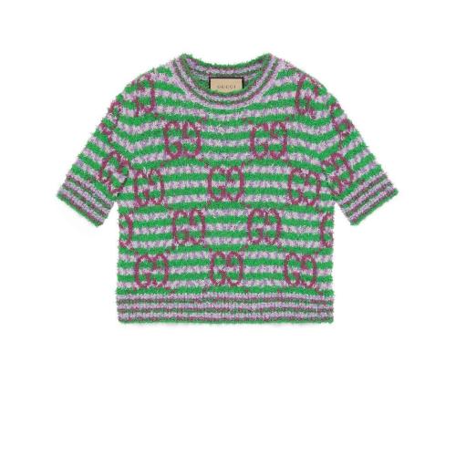  GUCCI古馳 22年秋冬 女士 GG棉質(zhì)針織衫 695796 XKCAL 3579