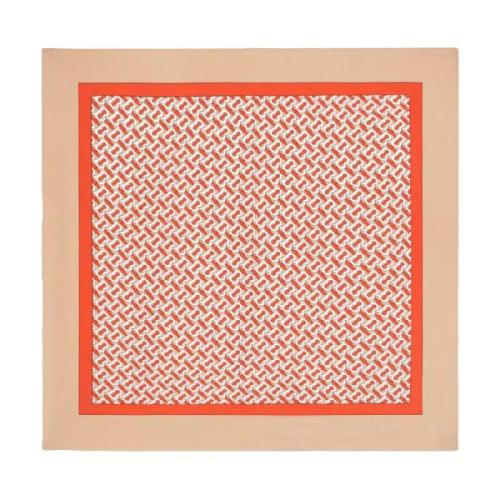 BURBERRY 22年秋冬 女士 專屬標識印花絲質(zhì)方巾 80155111 預定商品1-3周發(fā)貨