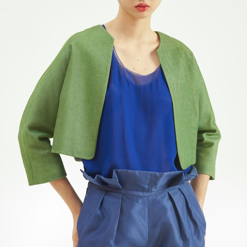 nisiss/怡夕喬其雙層疊透背心女士短袖T恤fw133sn10-1