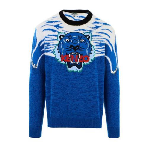  KENZO/高田賢三 男士藍(lán)色時(shí)尚休閑針織衫/毛衫 F955PU2513XA74 PLFSX