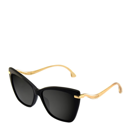 Jimmy Choo/周仰杰 吉米周 簡約 優(yōu)雅 貓眼形 全框 女士 太陽鏡 閃亮 波浪形 鏡腿 墨鏡 眼鏡 SELBY/G/S 57mm Jimmy Choo 周仰杰