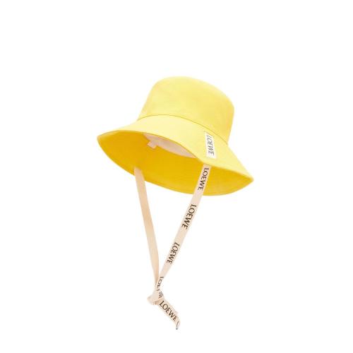 LOEWE羅意威 22年秋冬 女士 帽子 Fisherman hat in canvas and calfskin K820HF1X24-8100