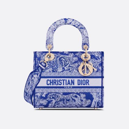  DIOR迪奧 22年秋冬 女士 手提包 Sac Lady D-Lite Medium M0565OROC_M808