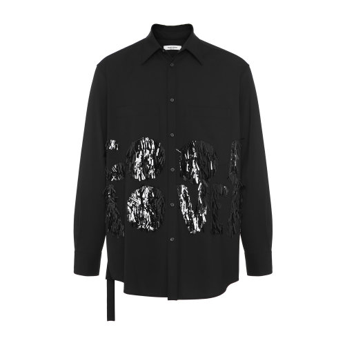 Valentino/華倫天奴 男士口袋飾長袖襯衫 UV0ABF206V60NO 20年秋冬