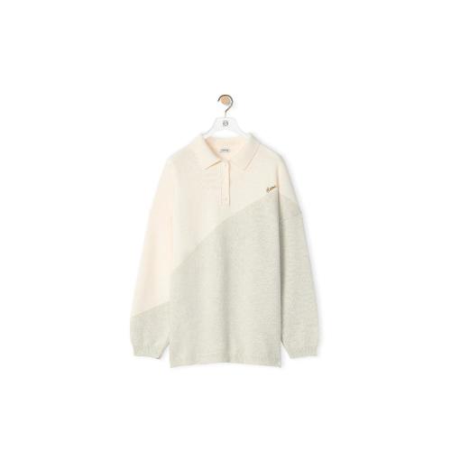  LOEWE羅意威 22年秋冬 女士 針織衫 Graphic polo collar sweater in wool S359Y14KAH-2116