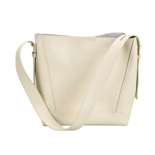 GeleiStory/GeleiStory  質(zhì)感牛二層皮水桶包2021新潮時尚韓版水桶包大容量百搭單肩包